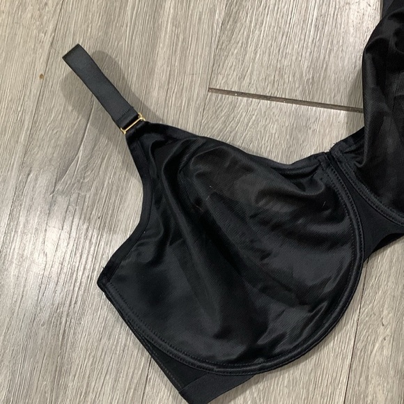 Soma Unbelievable Minimizer Black Underwire Sheer Cup Bra size 40G - Picture 3 of 12